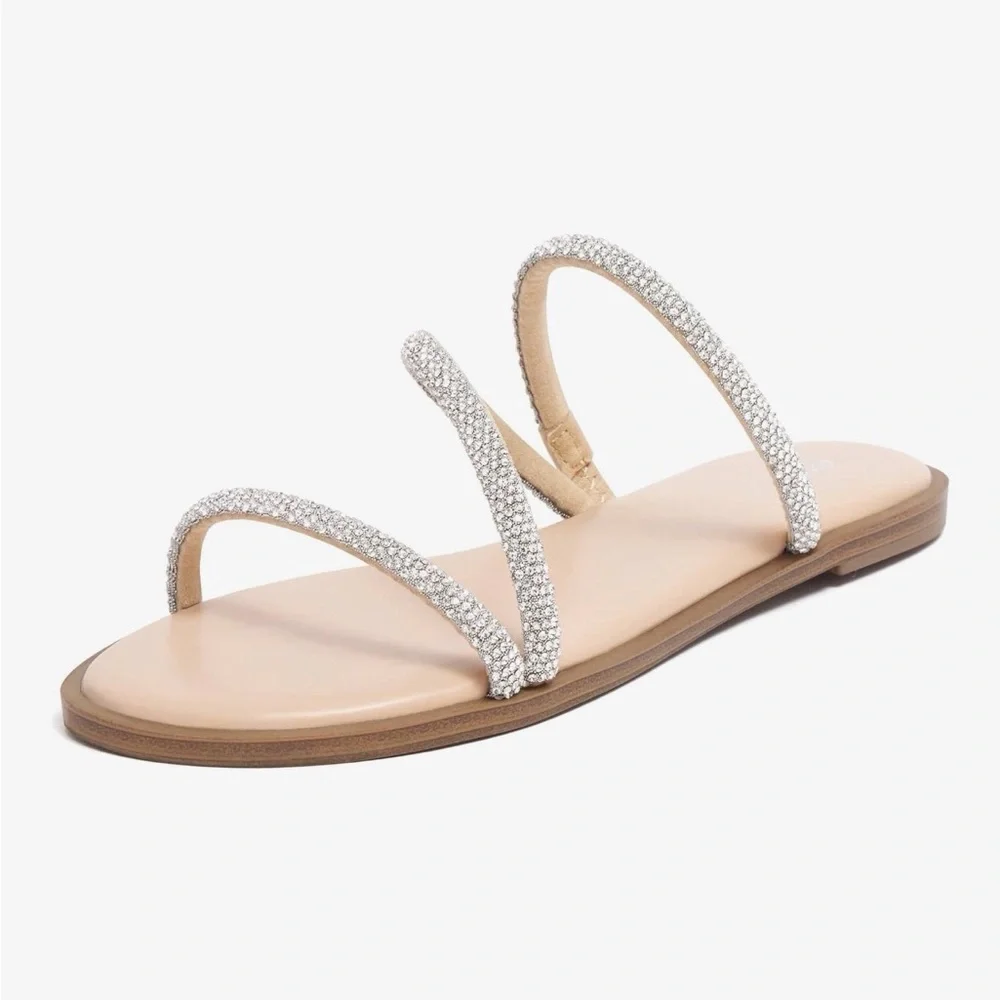 Amazon Rhinestone Sandals - Picture 1 of 8